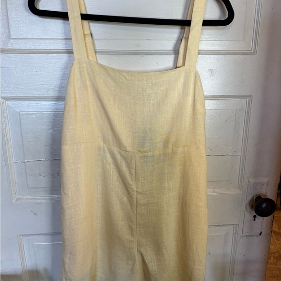 Express Linen-Blend Square Neck Sleeveless Romper NWT small retail $78 - Picture 7 of 9